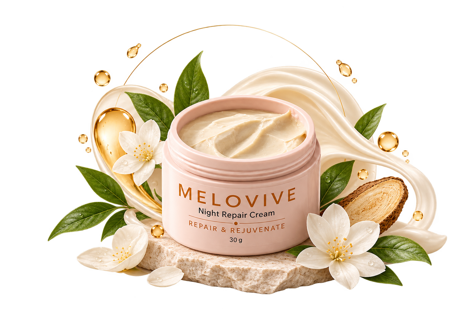 Melovive Night Repair Cream, 30 g